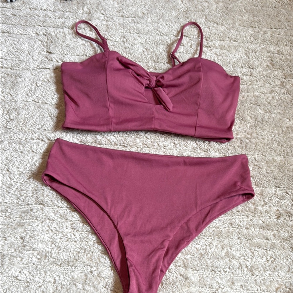 Stylish Mauve Bikini Set